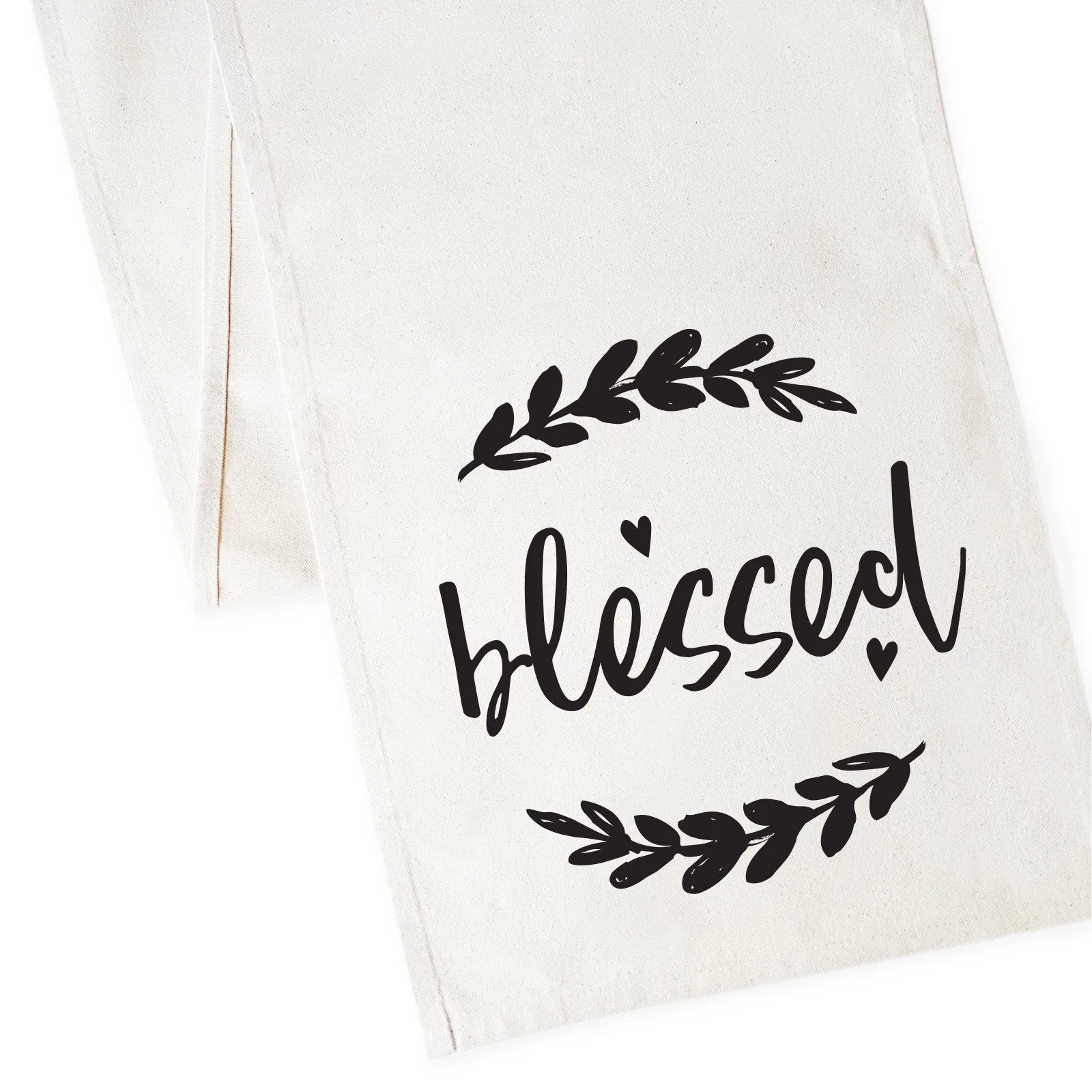 Blessed Cotton Canvas Table Runner
