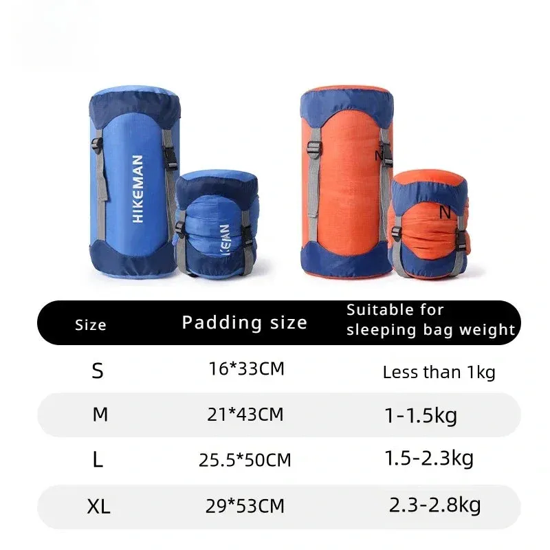 Camp Sleeping Gears Storage Bag Outdoor Storage Compression Bag Pack Down Cotton Sleeping Mountaineering Travel Sundry Tighten