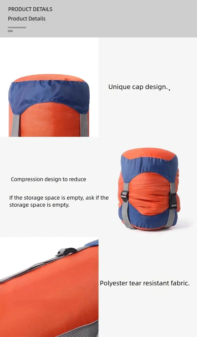 Camp Sleeping Gears Storage Bag Outdoor Storage Compression Bag Pack Down Cotton Sleeping Mountaineering Travel Sundry Tighten