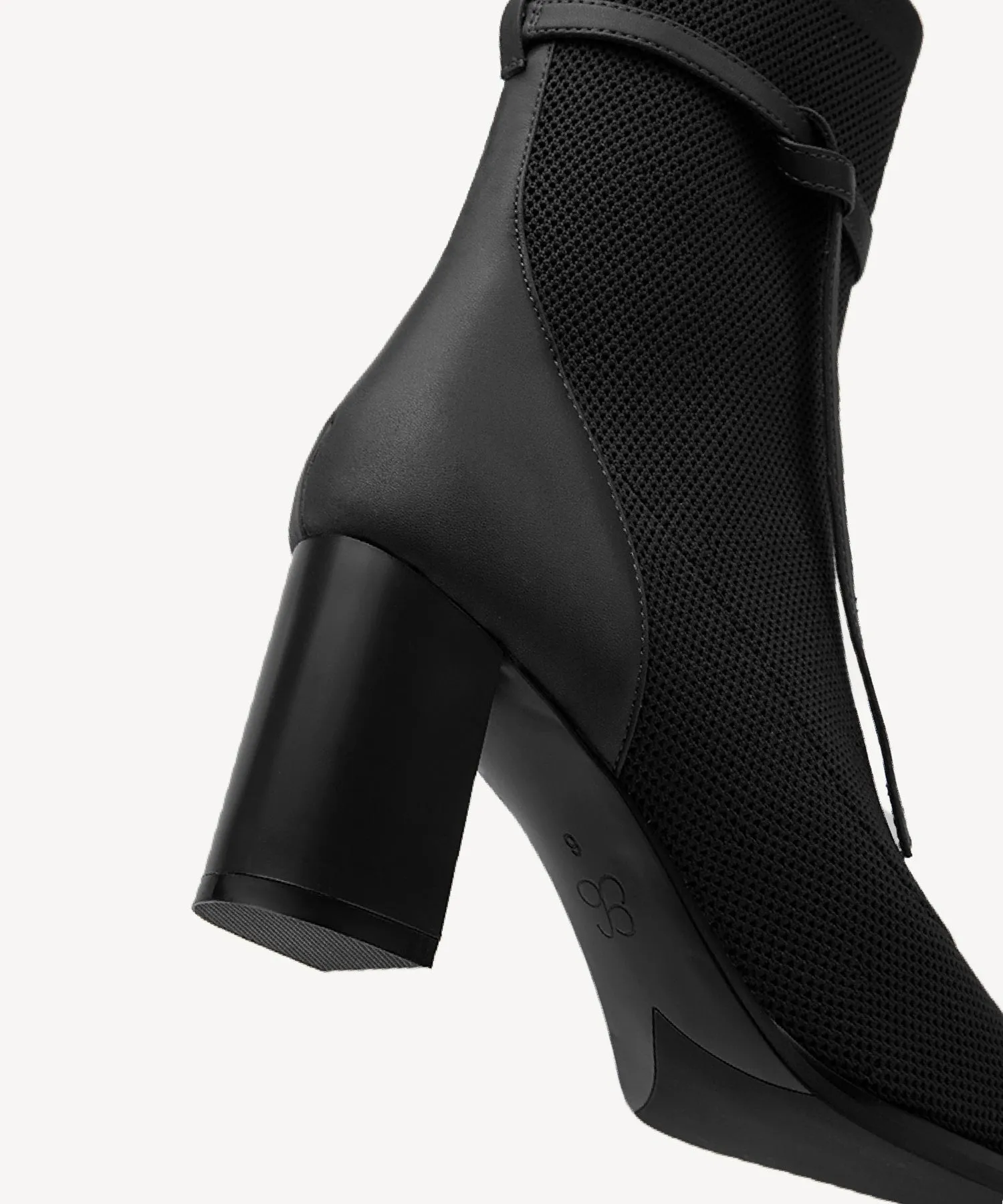 Commute Square Toe Chunky Heeled Ankle Boots