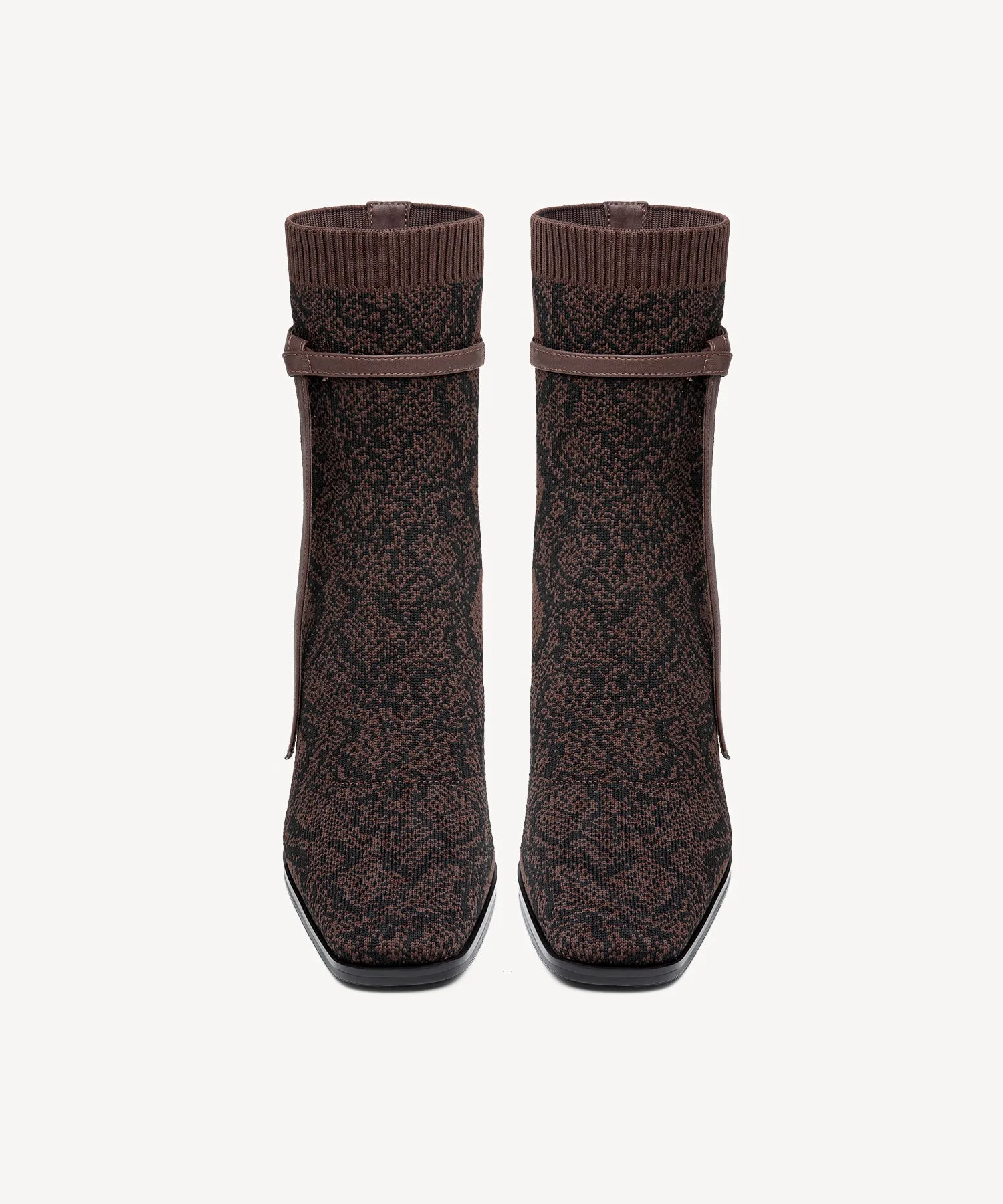 Commute Square Toe Chunky Heeled Ankle Boots