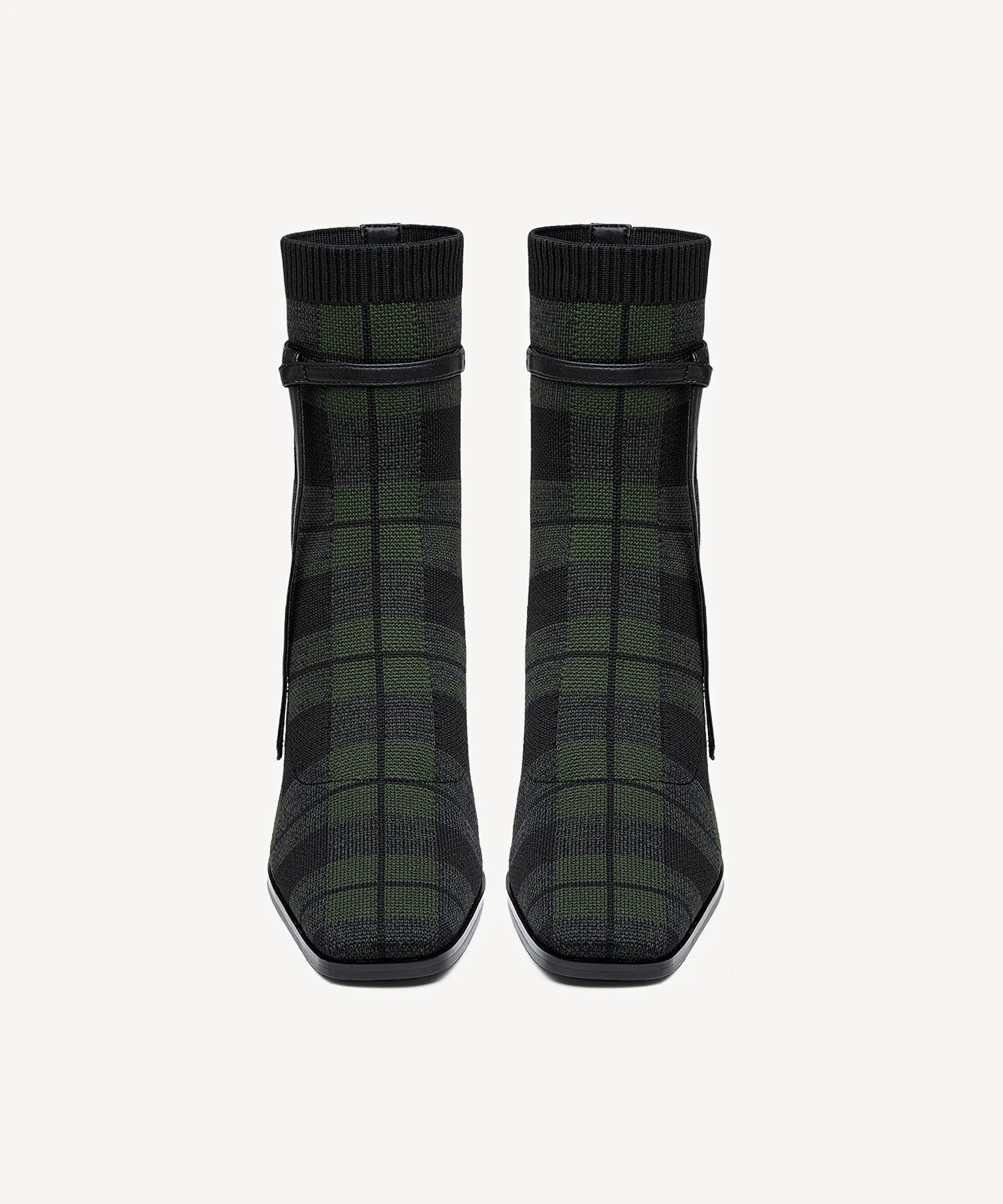 Commute Square Toe Chunky Heeled Ankle Boots