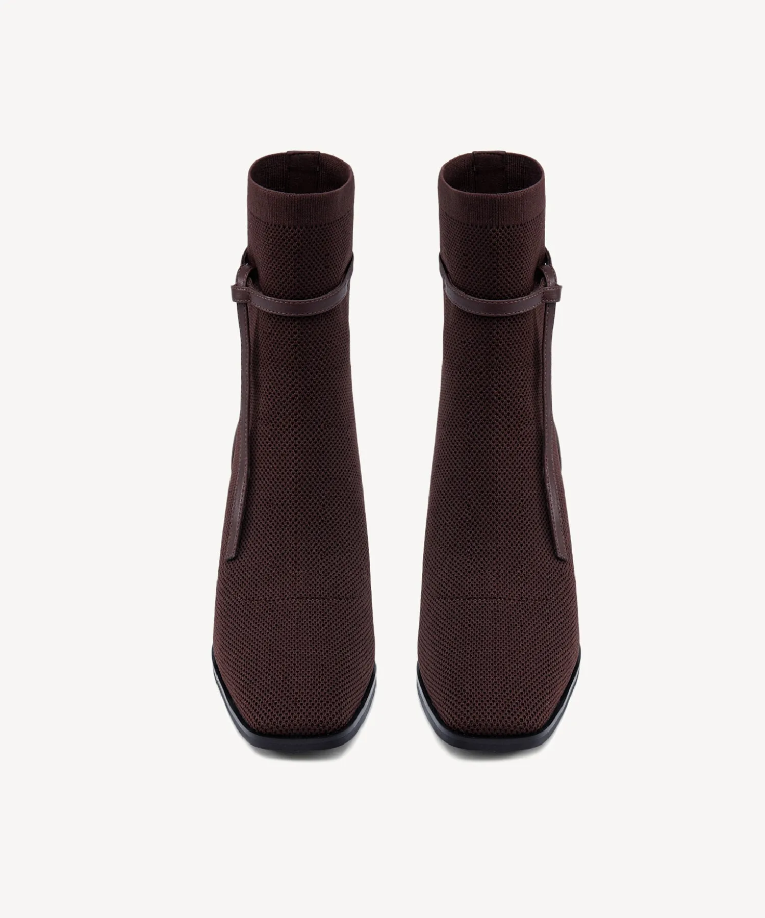 Commute Square Toe Chunky Heeled Ankle Boots