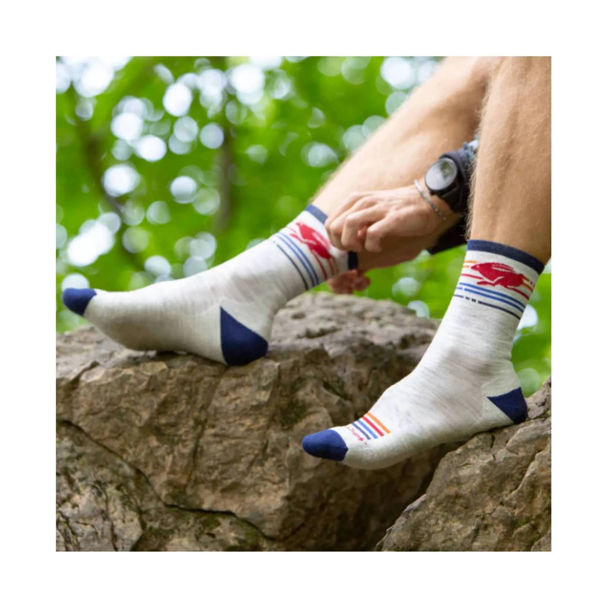 Darn Tough Vermont Men's Pacer Micro Crew Ultra Lightweight Running Sock - Ash