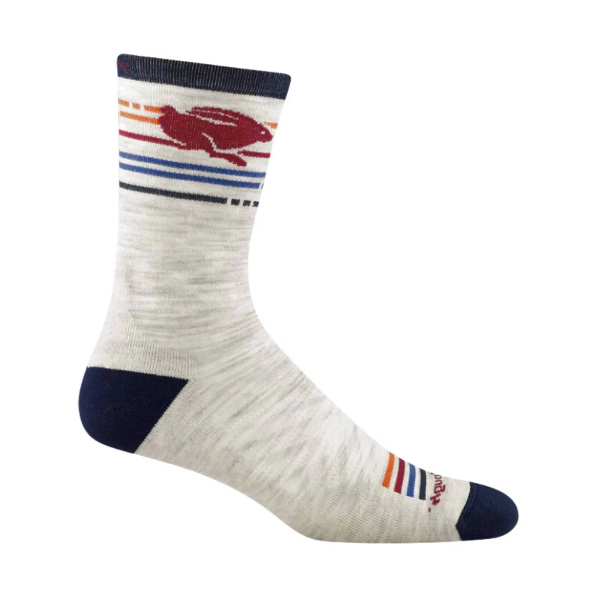 Darn Tough Vermont Men's Pacer Micro Crew Ultra Lightweight Running Sock - Ash