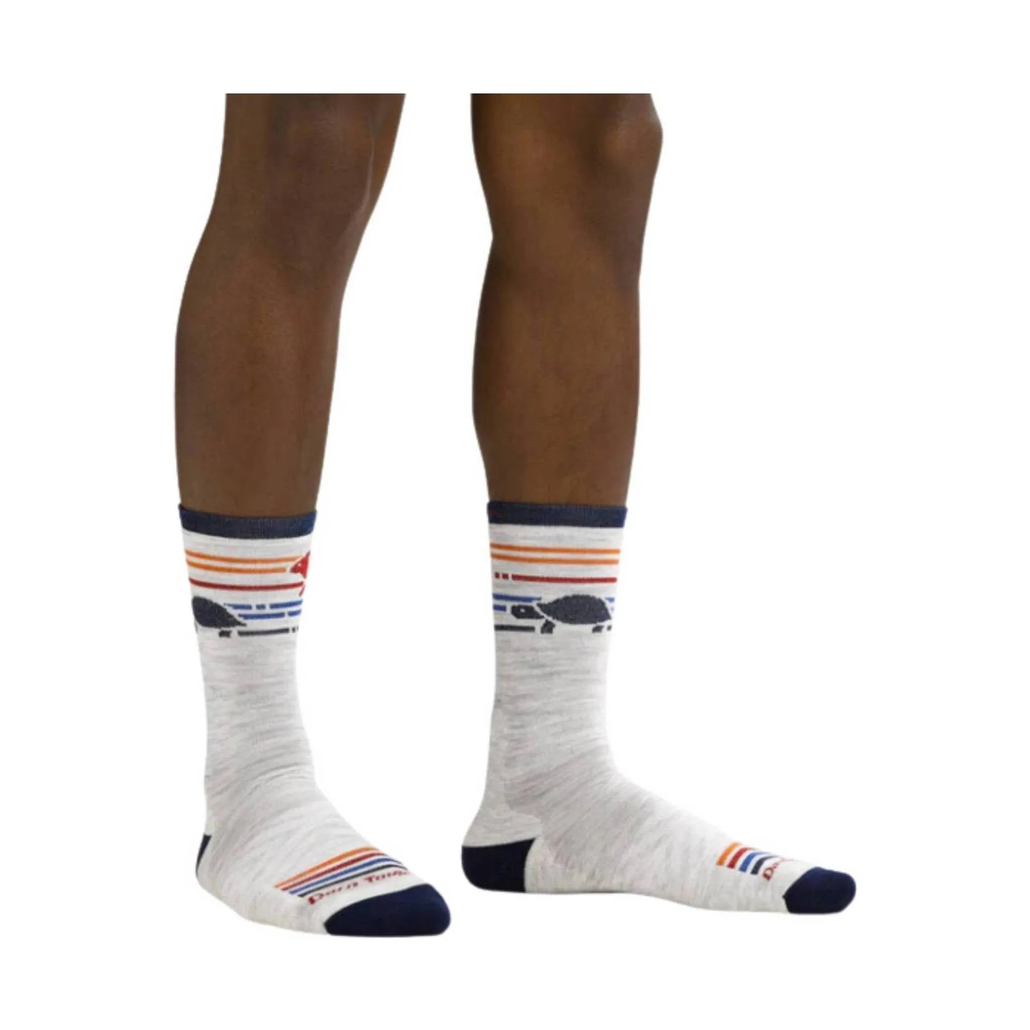 Darn Tough Vermont Men's Pacer Micro Crew Ultra Lightweight Running Sock - Ash