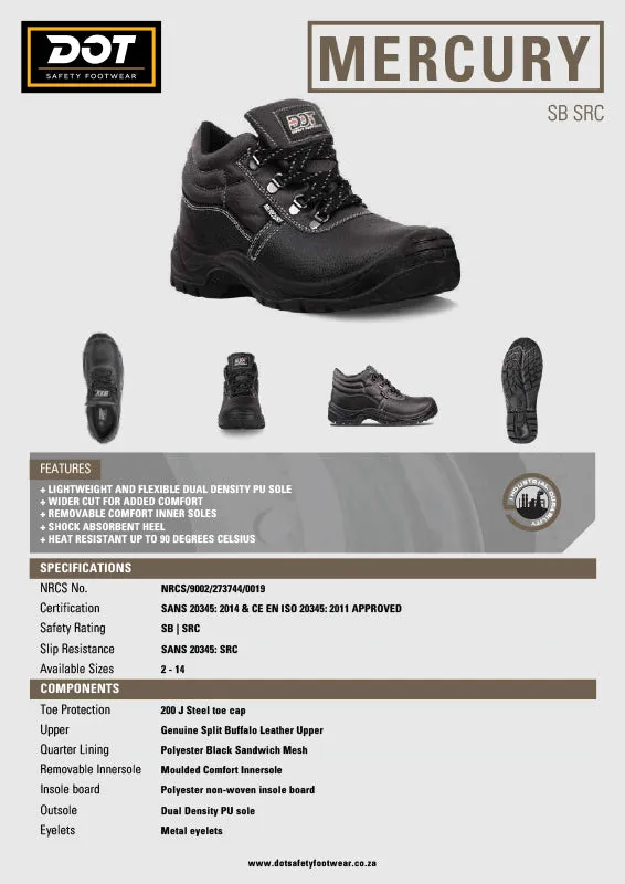 DOT Mercury Safety Men's Boot
