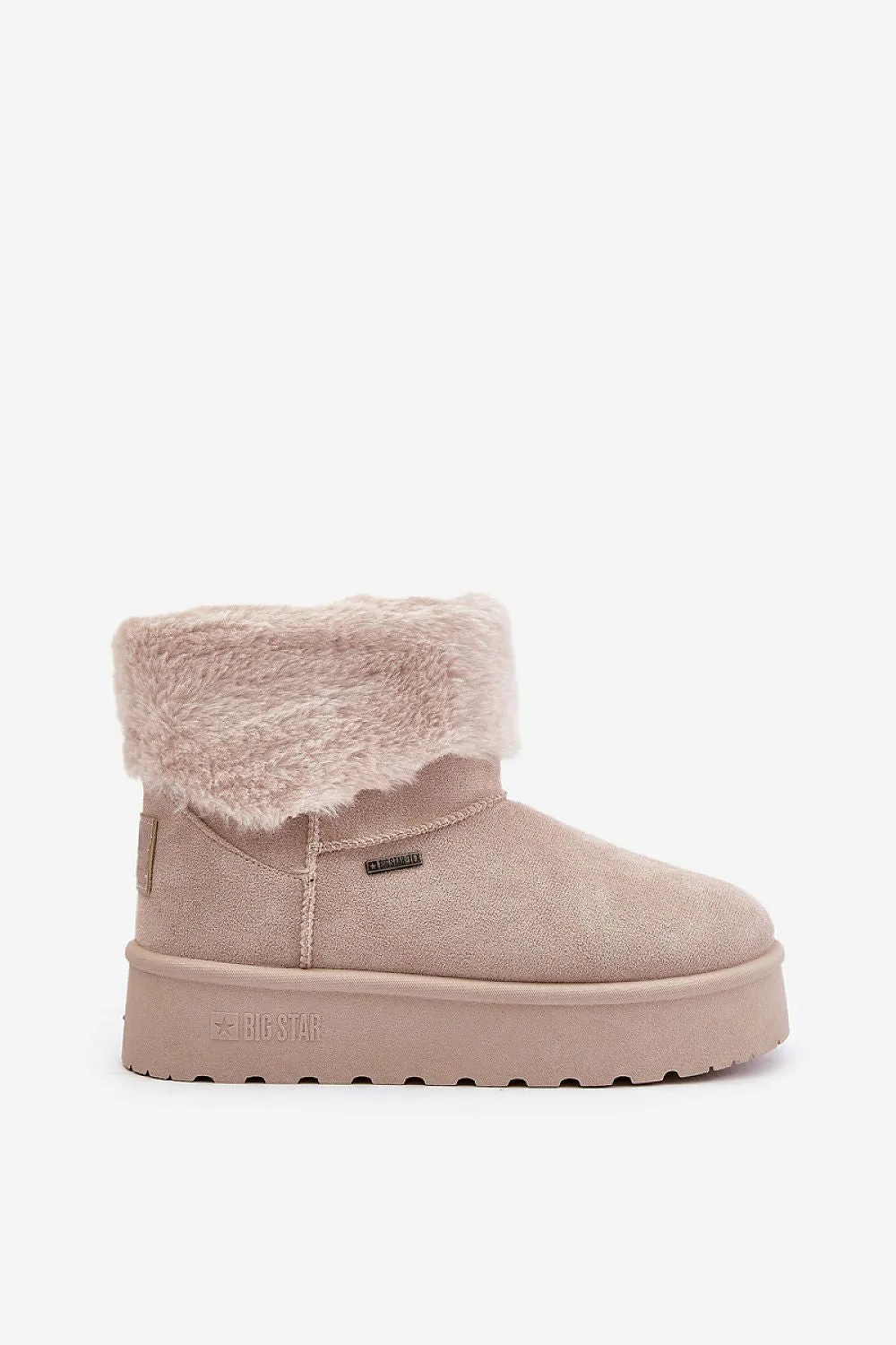 Fashionable eco suede snow boots