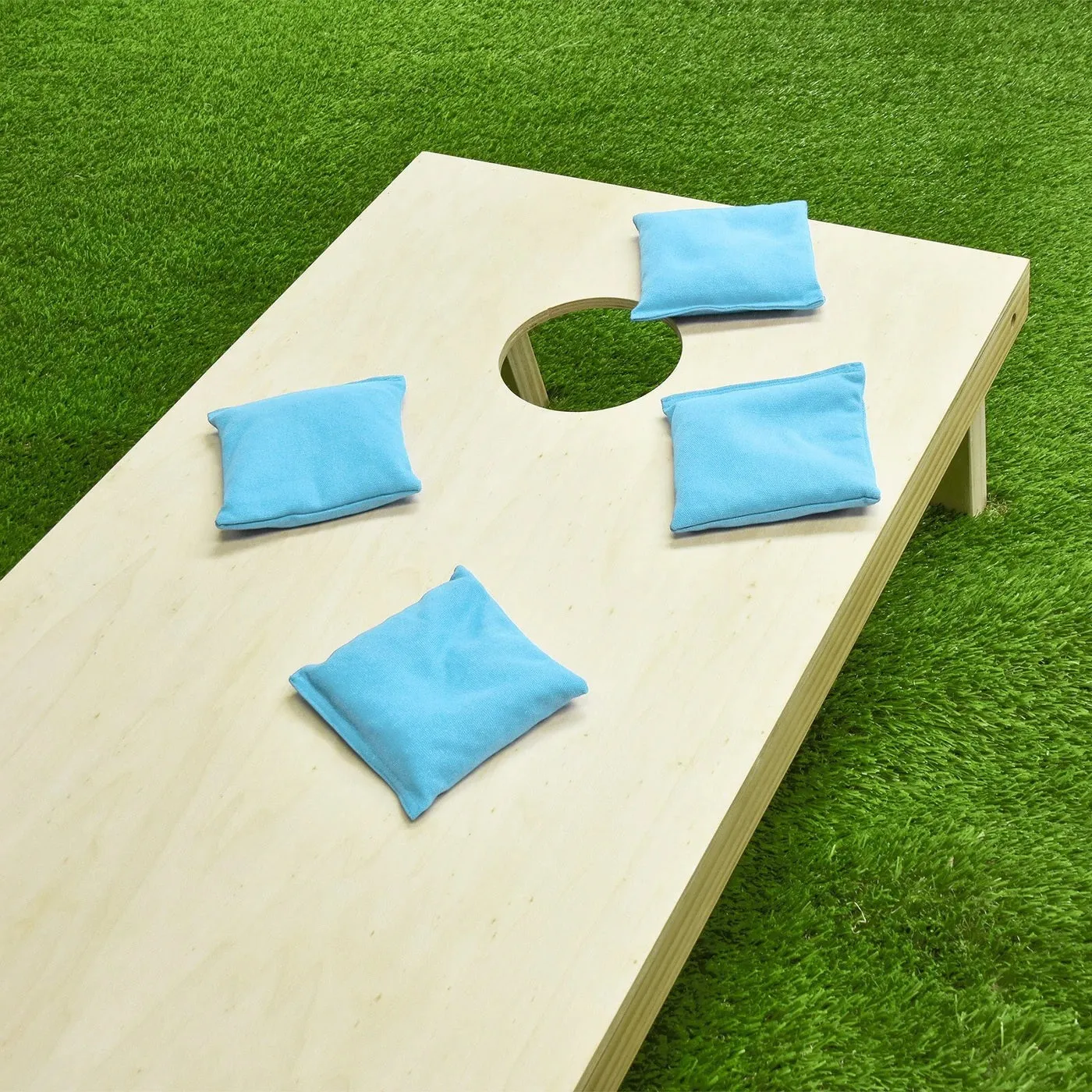GoSports Light Blue Dual Sided Cornhole Bean Bags (Set of 4)