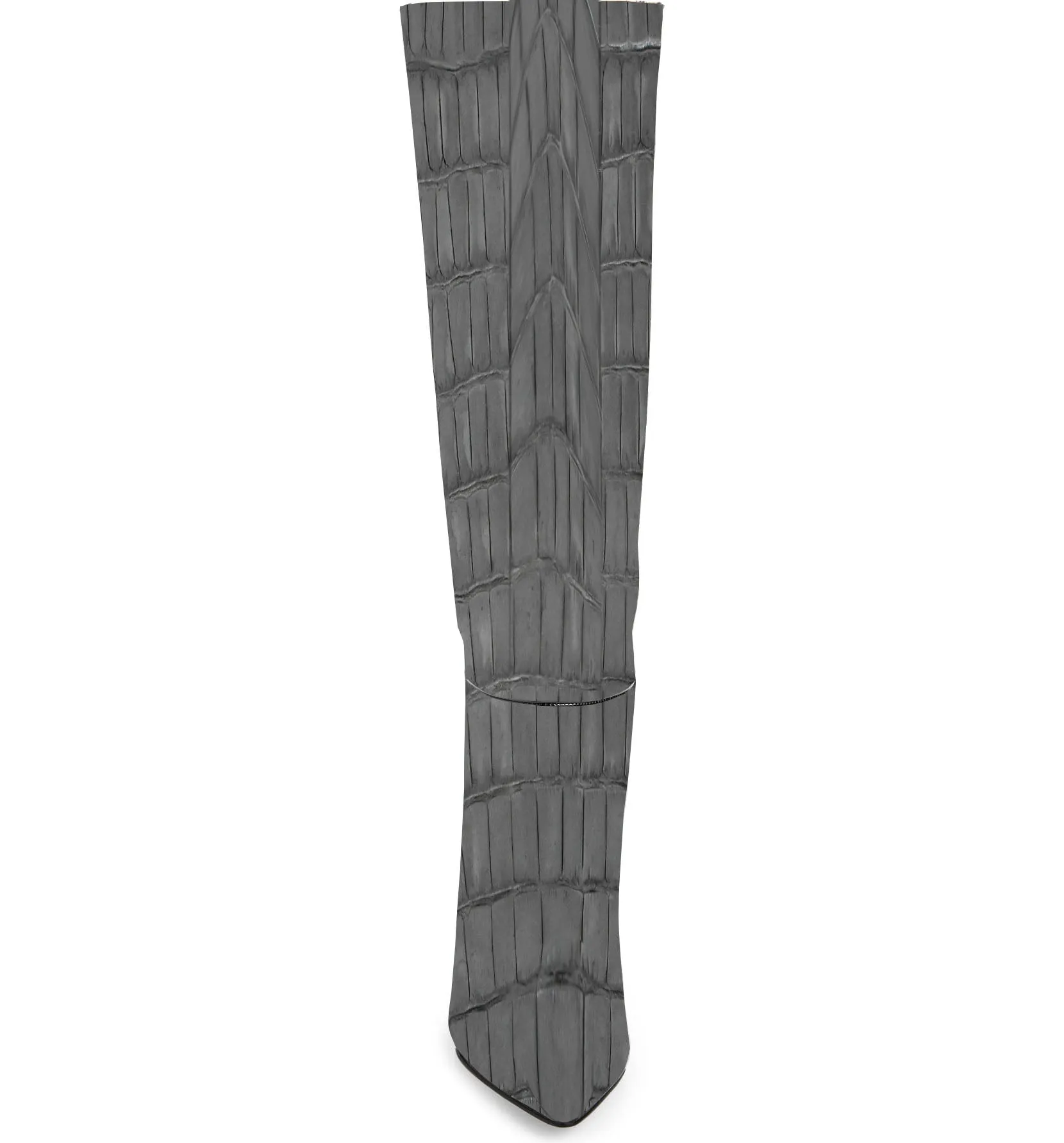 Kara Zini Handmade Slip-On Gray Long Boot