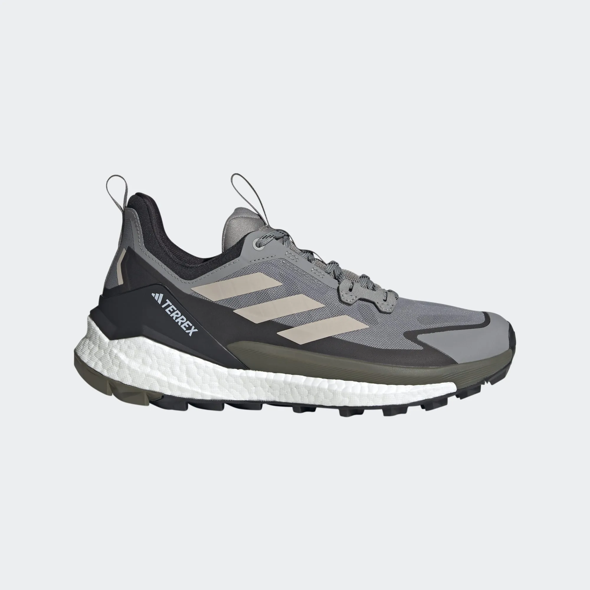Men's Terrex Free Hiker 2 Low Hiking Shoes - Charcoal Solid Grey/Core Black/Olive Strata