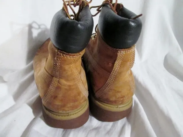 Mens TIMBERLAND 10061 WATERPROOF Leather HIKING Work Boots Trek 9 BROWN WHEAT