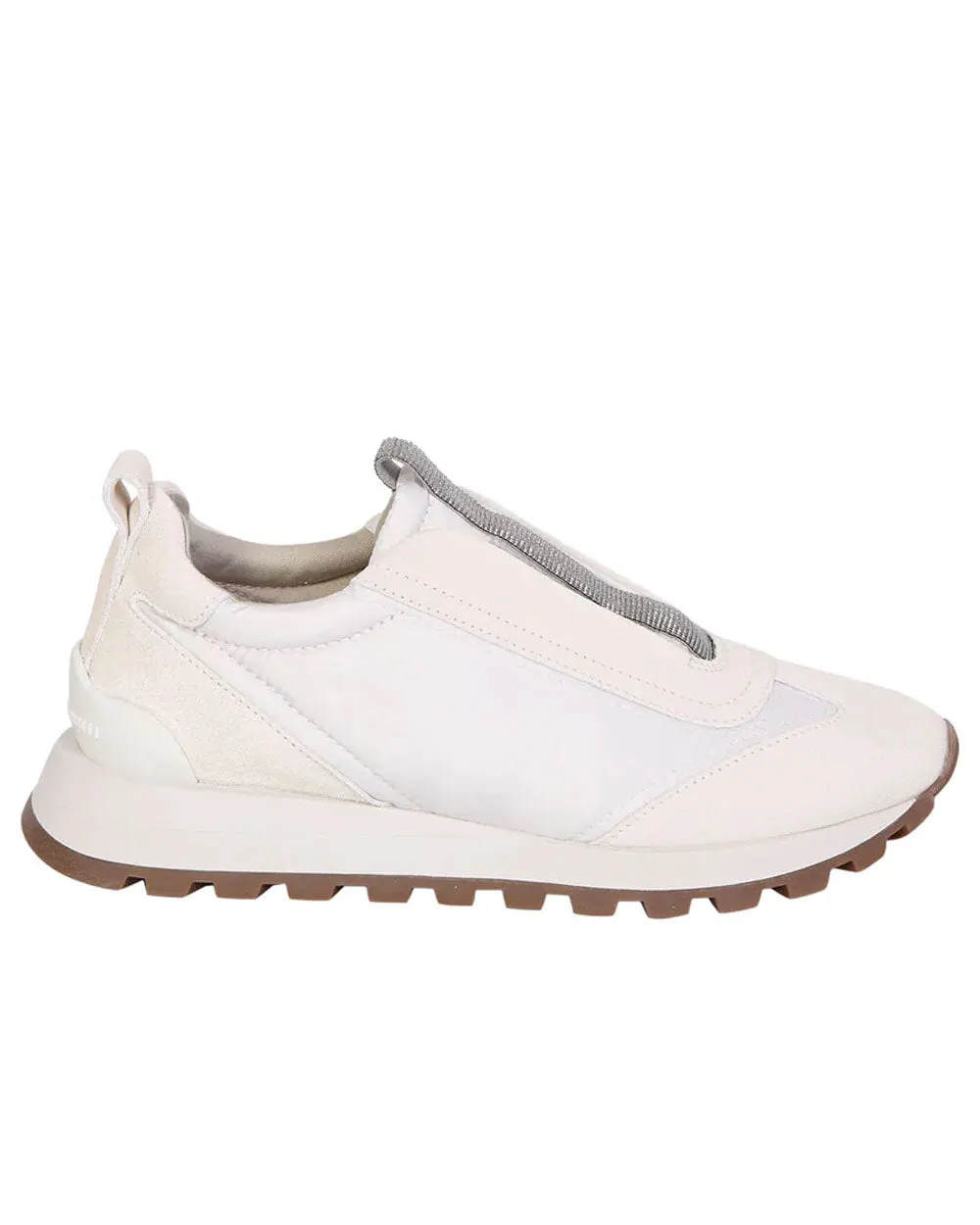 Monili-Embellished Slip-on Sneakers in Panama