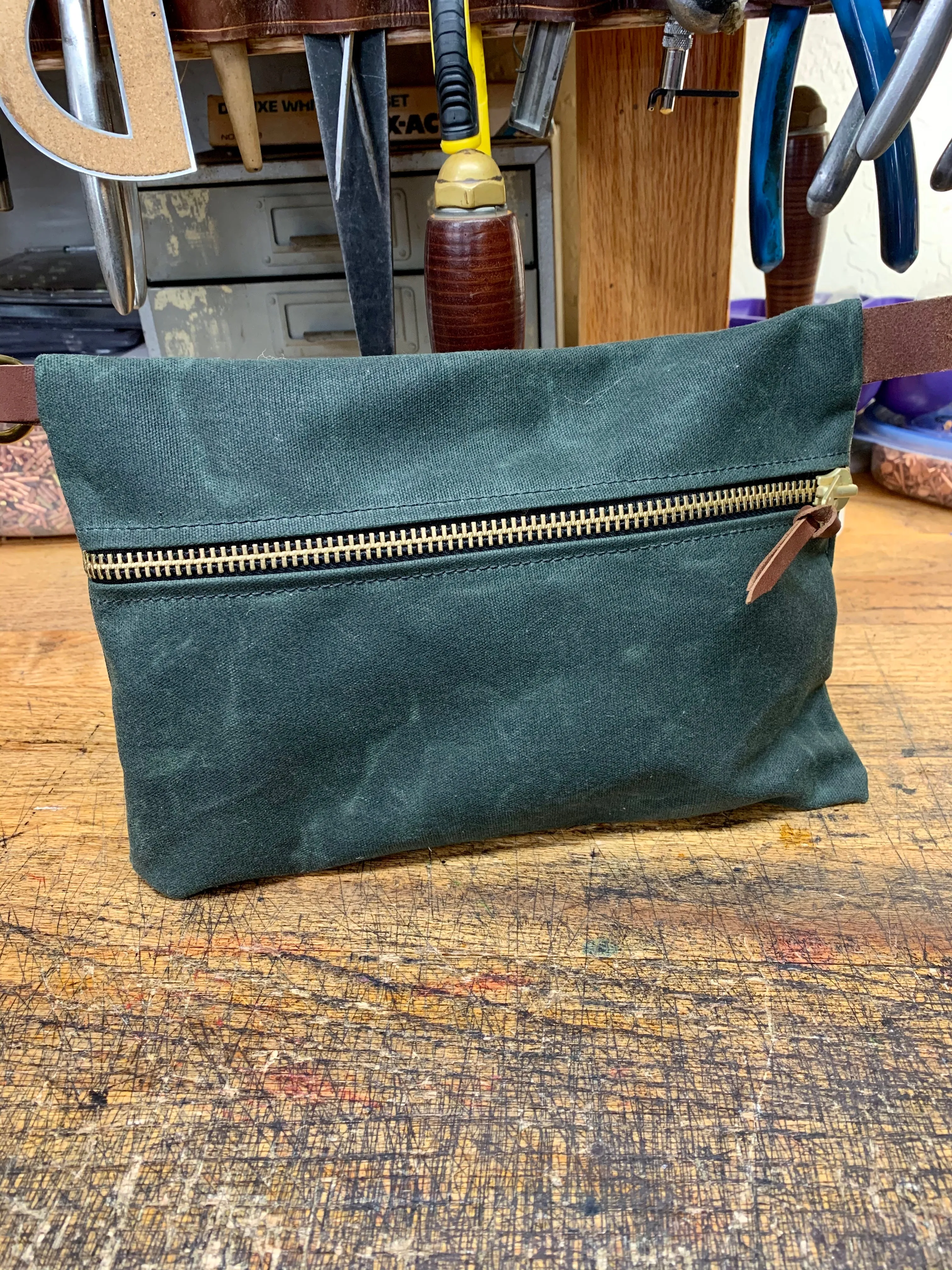 "The Cab Bag" Waxed Canvas Utility Bag