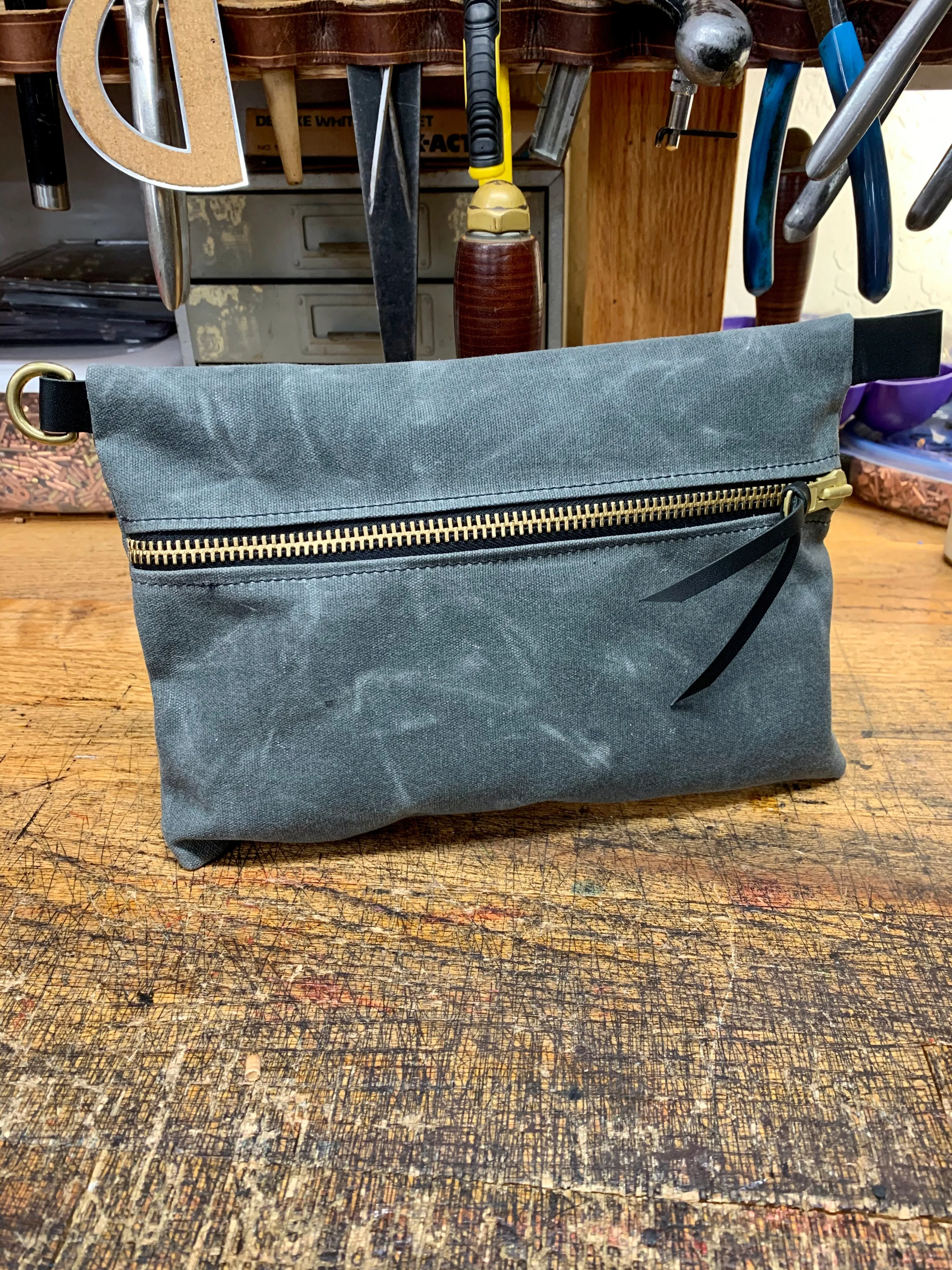 "The Cab Bag" Waxed Canvas Utility Bag