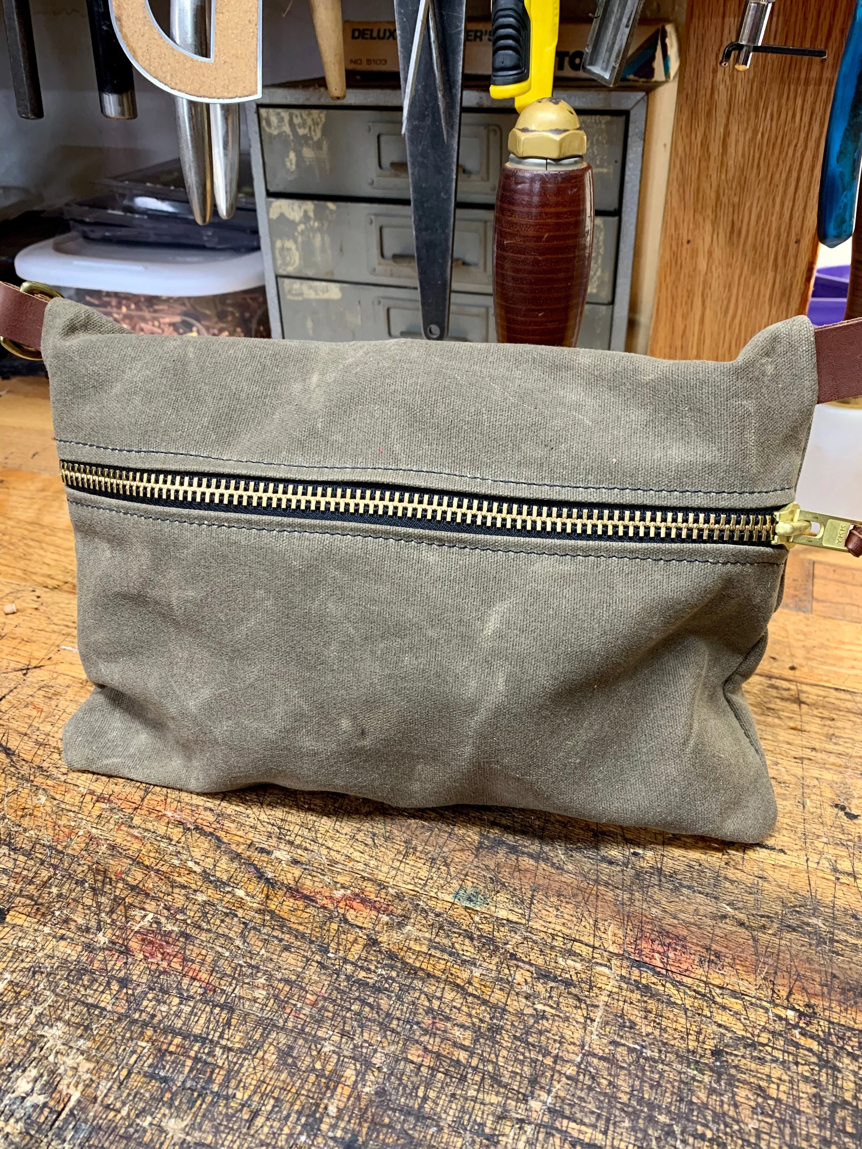"The Cab Bag" Waxed Canvas Utility Bag