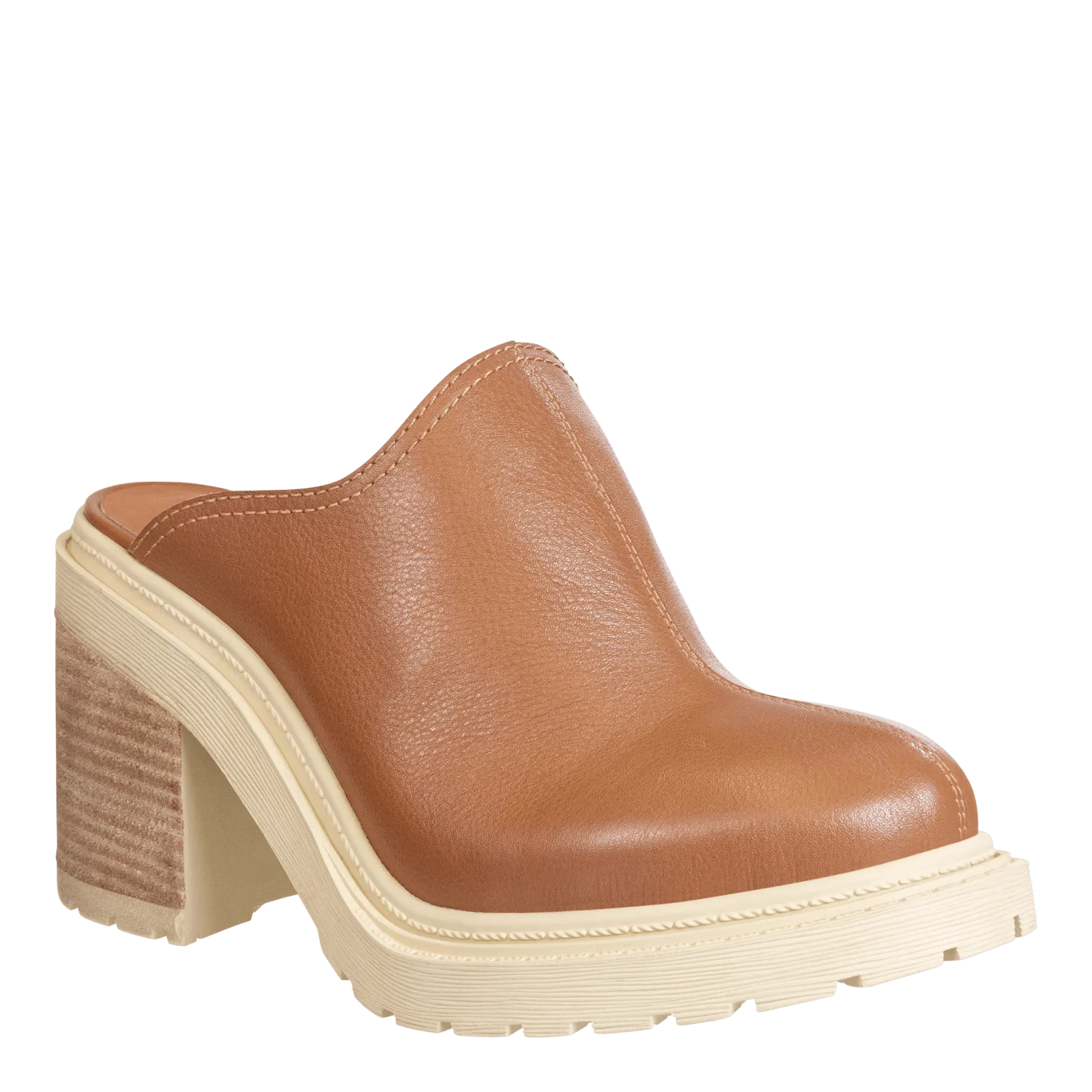 Rise Slip-On Heeled Mule • Camel