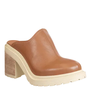 Rise Slip-On Heeled Mule • Camel