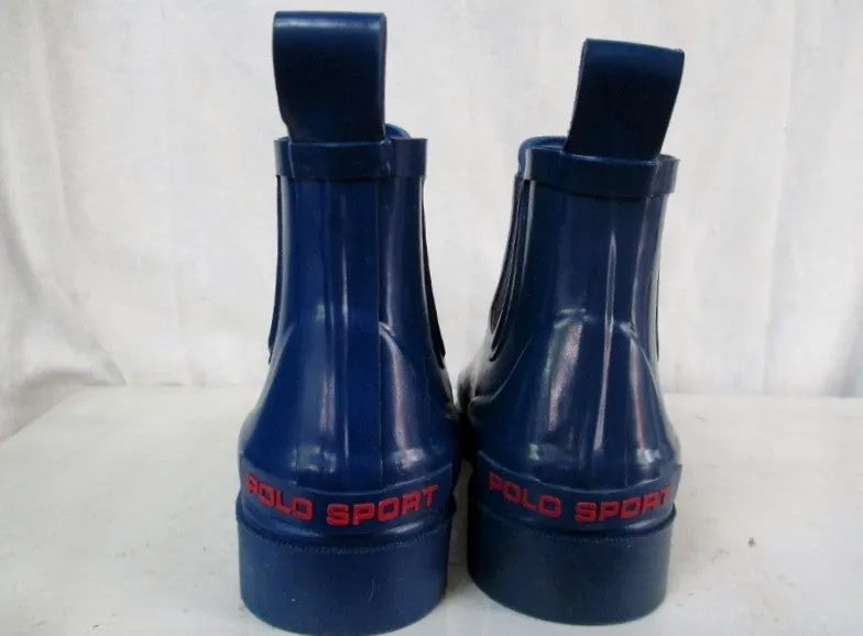 Womens Ladies POLO SPORT Wellies Rain Duck Boots Garden Foul Weather Shoes BLUE 6